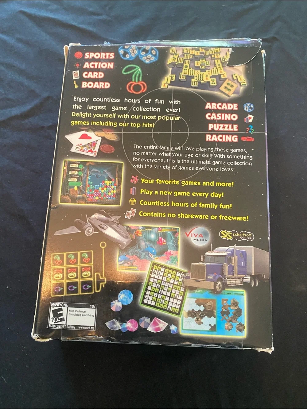 10,000 Games PC CD-ROM Collection - Blue/Red Box